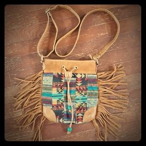 Boho Southwestern Fringe CrossBody Bag